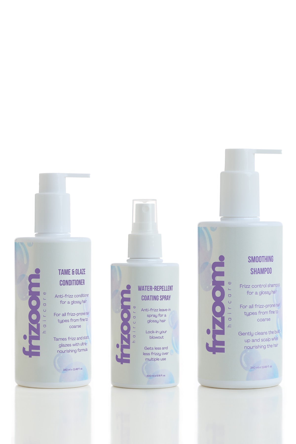 Avantajlı 3'lü Set - Elektriklenme Karşıtı Parlaklık Veren Şampuan, Krem ve Su İtici Kalkan Sprey